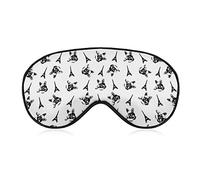 French Bulldog Paris Pattern Sleep Eye Mask Soft Sleep Cover Blindfold Sleeping Mask Cover for Sleep Travel