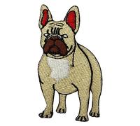 French Bulldog Patch, Dog Patch, Puppy Patch Kids Rhymes Patch, Embroidered Iron on Sew on Patch Badge for Clothes etc.8x5.5cm
