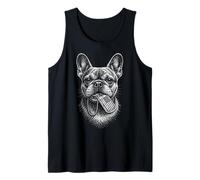 French Bulldog Patriotic Dog Tag USA Flag Tank Top