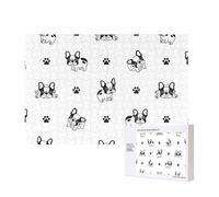 French Bulldog Paw,300 Pieces Wooden Jigsaw Family Game Jigsaw Puzzles for Adults Teens Home Decor