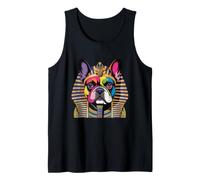 French Bulldog Pharaoh Rainbow Ancient Egypt Dog Tank Top