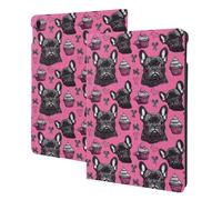 French Bulldog Pink Cake Print Compatible with ipad air 3rd Generation Case Cover, Tablet Cases Compatible with ipad Pro Case 10.5 Inch, Auto Wake/Sleep, Folio Stand