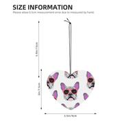 French Bulldog Pink Glasses Car Air Fresheners 4 Pcs, Funny Hanging Car Air Fresheners Cute Long Lasting Scented Mirror Hanging Decoration Ornaments Gift Interior Decor Accessories For Men Women