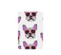 French Bulldog Pink Glasses Car Air Fresheners 4 Pcs, Funny Hanging Car Air Fresheners Cute Long Lasting Scented Mirror Hanging Decoration Ornaments Gift Interior Decor Accessories For Men Women