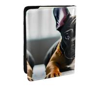 French Bulldog Print Passport Holder Cover Wallet Passport Cover, Passport Wallet Case for Cards and Documents