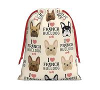French Bulldog Print Practical Drawstring Gift Travel Pouches Men Women Multiple Occasion Daily Carry