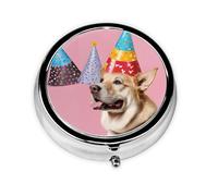 French Bulldog Print Print Personalised Portable Pillbox with,Mini Pillbox Compact and Convenient Pill Organiser for Storing and Organising Pills