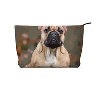 French Bulldog Print Printed Makeup Bag Corduroy Travel Cosmetic Bags Cosmetic Case Toiletry Bag Organizer for Women Mom Girls