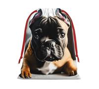 French Bulldog Print Reusable Drawstring Gift Bags For Candy Bag Birthday, Wedding Or Daily