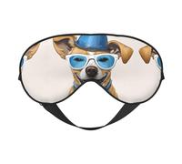 French Bulldog Print Satin Sleep Mask & Eye Mask | Deep Dream Sleep Masks for Women & Men | Soft Sleeping Eye Mask to Nourish Skin