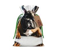 French Bulldog Print Stylish Drawstring Pouches,Reusable Drawstring Gift Bags,Perfect For Holiday And Party