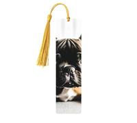 French Bulldog Print Wooden Bookmarks Beautiful Notebook Accessories for Men Women Book Lovers