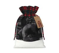 french bulldog Printed drawstring gift bags color-blocked drawstring gift bags suitable for birthdays candy party decorations