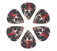 French Bulldog Printed Guitar Picks Plectrum,Guitar accessories,6pcs 0.46mm