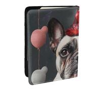 French Bulldog Printed Passport Holder - 6.5 x 4.5 Inch RFID Blocking Travel Wallet,Stylish Passport Cover,Lightweight Document Organizer for Cards
