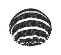 french bulldog Printed Reusable Shower Hats, Double Layer Headgear For Spa And Salon, Large Hair Wrap