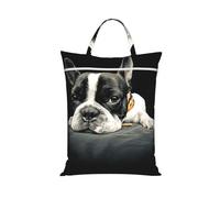 French Bulldog Printed,Travel Dirty Laundry Bag Foldable Dirty Clothes Bag Durable Storage Bag