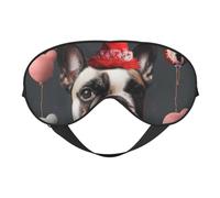French Bulldog Printing Sleep Mask for Women Men Double-Sided Print Soft Silk Eye Masks Eye Sleep Shade Cover