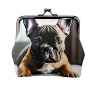 French Bulldog Printing Small Travel Kit Wallet, Compact Pouch For Camping Adventures And Fishing Trips, Black, One Size, Art Deco
