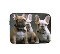 French Bulldog Puppies Laptop Sleeve for Women Men, 10 Inch Waterproof Laptop Bag Lightweight Notebook Computer Cover Bag