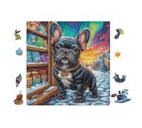 French Bulldog Puppy 100-piece Jigsaw Puzzle Bundle Family Puzzle Lovers Brain Training Mindful Activity Spring Paperboard Creativity & Gift Giving 28x28cm