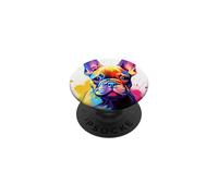 French Bulldog Puppy Colorful Illustration Graphic PopSockets Adhesive PopGrip