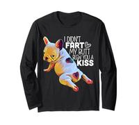 French Bulldog Puppy - I Didn't Fart My Butt Blew You A Kiss Long Sleeve T-Shirt
