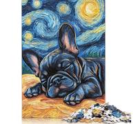 French Bulldog Puppy Sleeping Jigsaw Puzzles for Adults 1000 Piece Toys Family Jigsaw Games Birthday Puzzle Boys Girls 1000pcs (38x26cm)
