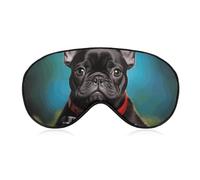 French Bulldog Puppy with Camera Eye Mask for Women & Men, Breathable & Adjustable Eye Cover, Ultra Soft Sleep Mask, Lightweight Travel Blindfold for Airplane, Nap, Night Sleeping