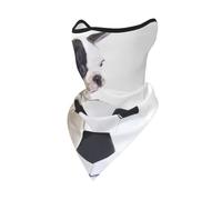 French Bulldog Puppy With Soccer Ball Windproof Mask,Neck Gaiter Winter Motorcycle Face Cover