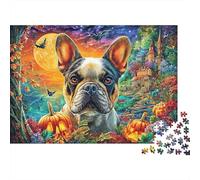 French Bulldog Puzzle 1000-Piece for Adults And Kids, Difficult Jigsaw Puzzle, Challenging & Relaxing Gift 52x38cm/1000pcs