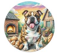 French Bulldog Puzzle 1000Pc Jigsaw Good Friend Partner Pet Rotundity Jigsaws Adults Kids Puzzles Creative Games Home Adult Decoration Educational Games Inspirational 1000pcs (67.5x67.5cm)
