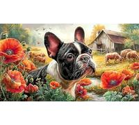 French-Bulldog Puzzle for Adults 1000 Piece Impossible Hard Difficult Challenging Educational Game Decompression Fun Present & Activity for Home 70x50/1000pcs