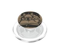 French Bulldog Reading Book Coffee Dog Lover Humor PopSockets PopGrip for MagSafe