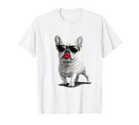 French Bulldog Sending a kiss with Bold red Lips T-Shirt