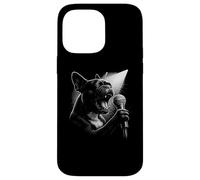 French Bulldog Singing Vocalist Singer Dog Lover Case for iPhone 14 Pro Max