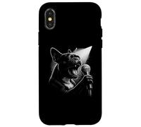 French Bulldog Singing Vocalist Singer Dog Lover Case for iPhone X/XS