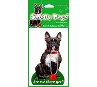 French Bulldog Sitting Frenchie Dog Gift - 1 pcs Smelly Dogs Car Air Freshener. Each freshener individually packaged