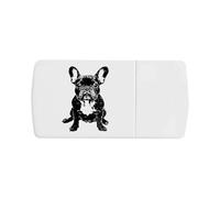 'French Bulldog Sitting' Pill Box with Tablet Splitter (PI00033509)