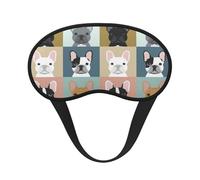 French Bulldog Sleep Mask for Side Sleeper, Eye Mask Sleeping for Women Men,for Sleeping with Elastic Band