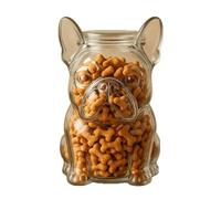 French Bulldog Snack Jar, Airtight Treat Container for Dog Snacks, Cookie Storage Canister, Cute Frenchie Design for Kitchen, Counter, Candy & Coffee Pod Holder (1)