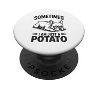 French Bulldog Sploot T-Shirt Sometimes I Am Just A Potato PopSockets Adhesive PopGrip