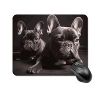 French Bulldog Square Mouse Pads Non-Slip Rubber Base Mouse Mat Cute Mousepad Funny Computer Desk Accessories for Office Home Gaming Work 20 * 25cm