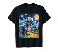 French Bulldog Starry Sky Van Gogh Style Sky Art Frenchie T-Shirt