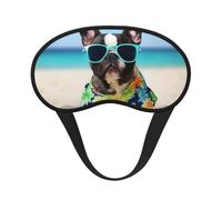 French Bulldog Summer Sleep Mask for Side Sleeper, Blackout Eye Mask for Women Men, Zero Pressure Sleeping Masks Soft Breathable Eye Cover Comfortable Blindfold Eyeshade for Night Sleep
