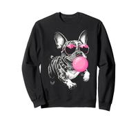 French Bulldog Sunglasses Bubblegum Dog Lover Sweatshirt
