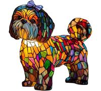 French Bulldog Table Lamp - Retro Stained Resin Night Light, 3D Design, Perfect for Dog Lovers, Unique Home Decor Gift