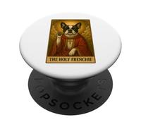 French Bulldog Tarot Card The Holy Frenchie Dog PopSockets Adhesive PopGrip