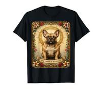 French Bulldog Tarot Card Vintage Mystical Dog Art T-Shirt