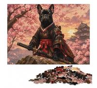 French Bulldog The Samurai Wooden Jigsaw Puzzle, Adult Activity, 300 Pieces | Visual matching and sorting: an activity that can be paused and resumed on weekends.